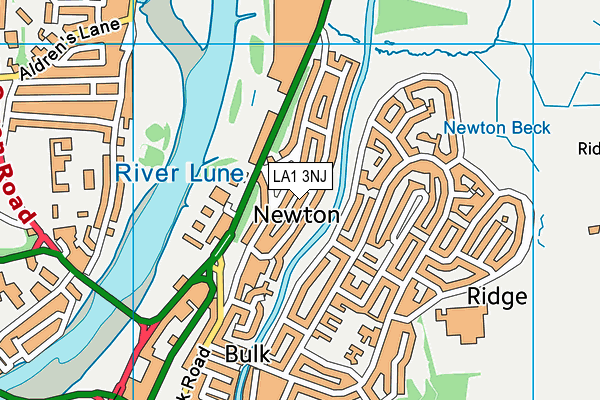 LA1 3NJ map - OS VectorMap District (Ordnance Survey)