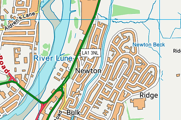 LA1 3NL map - OS VectorMap District (Ordnance Survey)