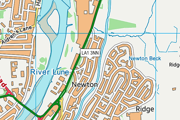 LA1 3NN map - OS VectorMap District (Ordnance Survey)