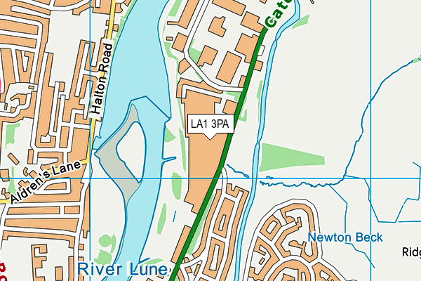 LA1 3PA map - OS VectorMap District (Ordnance Survey)