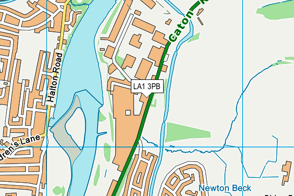 LA1 3PB map - OS VectorMap District (Ordnance Survey)
