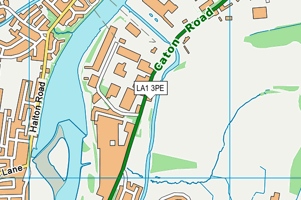 LA1 3PE map - OS VectorMap District (Ordnance Survey)