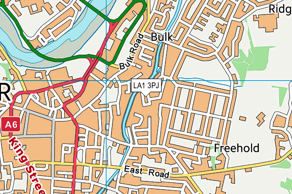 LA1 3PJ map - OS VectorMap District (Ordnance Survey)