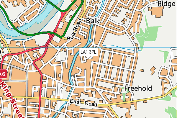 LA1 3PL map - OS VectorMap District (Ordnance Survey)