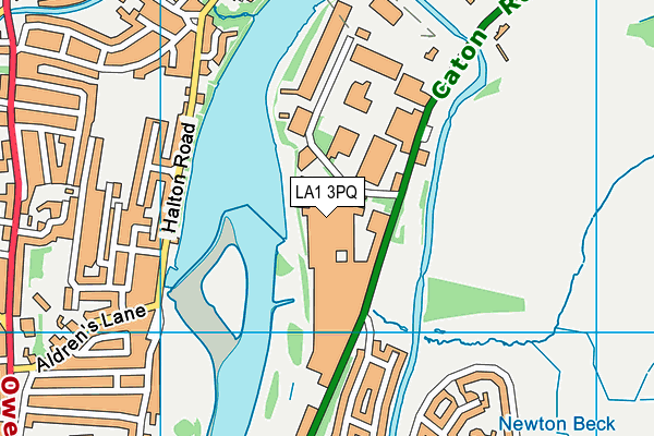 LA1 3PQ map - OS VectorMap District (Ordnance Survey)