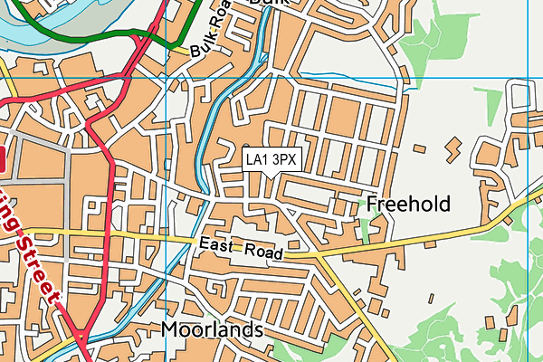 LA1 3PX map - OS VectorMap District (Ordnance Survey)