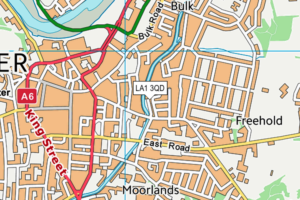 LA1 3QD map - OS VectorMap District (Ordnance Survey)