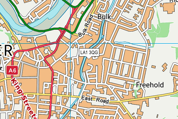 LA1 3QG map - OS VectorMap District (Ordnance Survey)