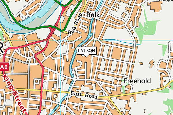 LA1 3QH map - OS VectorMap District (Ordnance Survey)