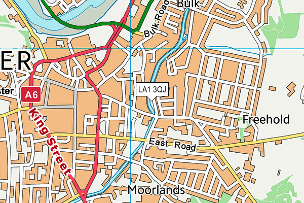 LA1 3QJ map - OS VectorMap District (Ordnance Survey)