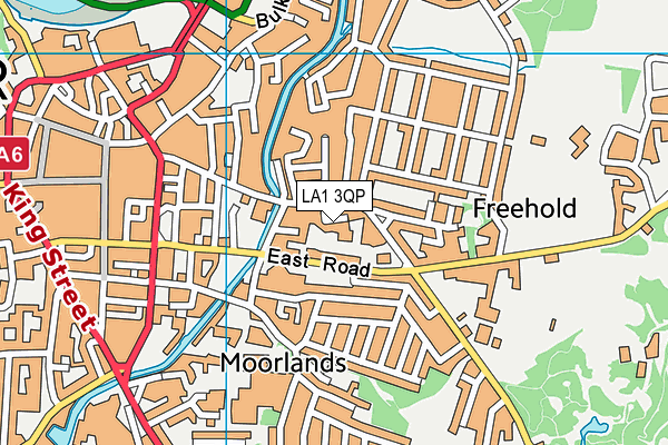 LA1 3QP map - OS VectorMap District (Ordnance Survey)
