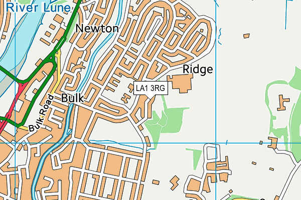 LA1 3RG map - OS VectorMap District (Ordnance Survey)