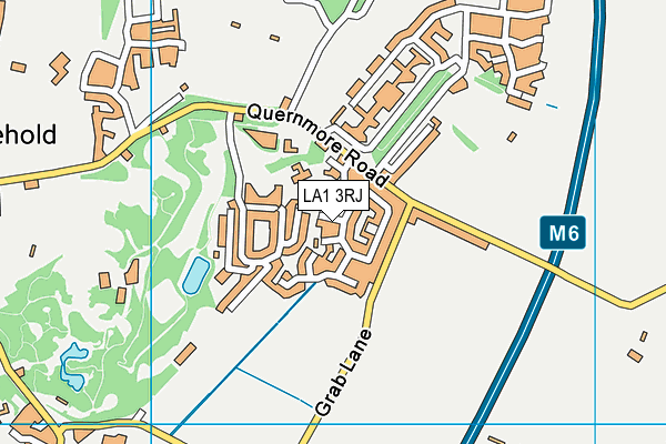 LA1 3RJ map - OS VectorMap District (Ordnance Survey)