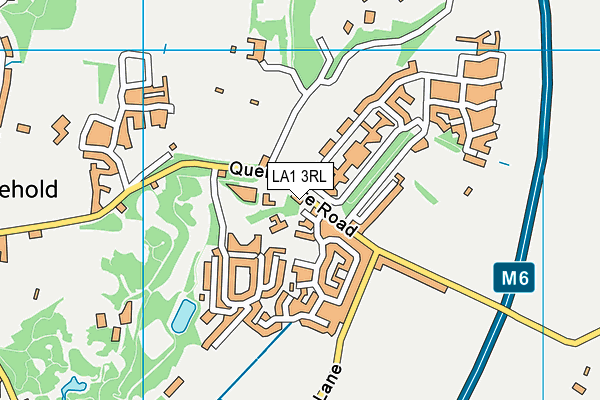 LA1 3RL map - OS VectorMap District (Ordnance Survey)