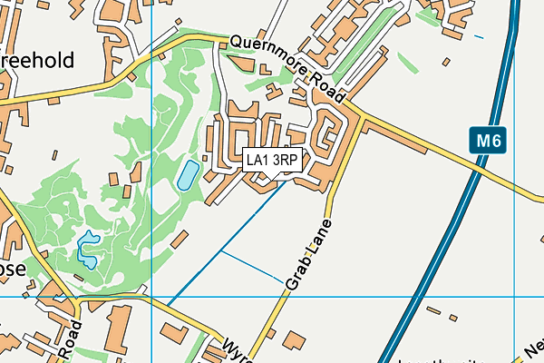 LA1 3RP map - OS VectorMap District (Ordnance Survey)