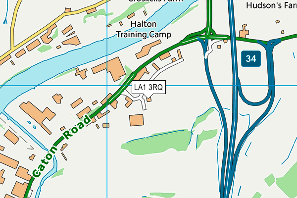 LA1 3RQ map - OS VectorMap District (Ordnance Survey)