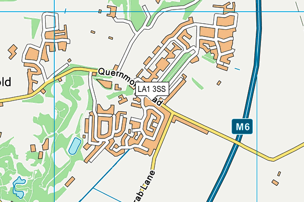 LA1 3SS map - OS VectorMap District (Ordnance Survey)