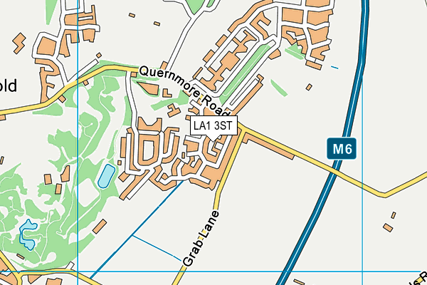LA1 3ST map - OS VectorMap District (Ordnance Survey)