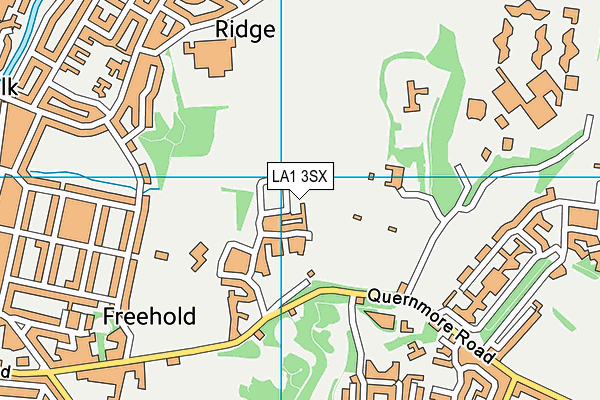 LA1 3SX map - OS VectorMap District (Ordnance Survey)