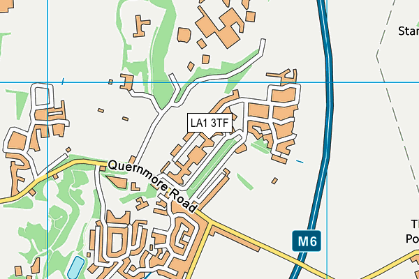 LA1 3TF map - OS VectorMap District (Ordnance Survey)