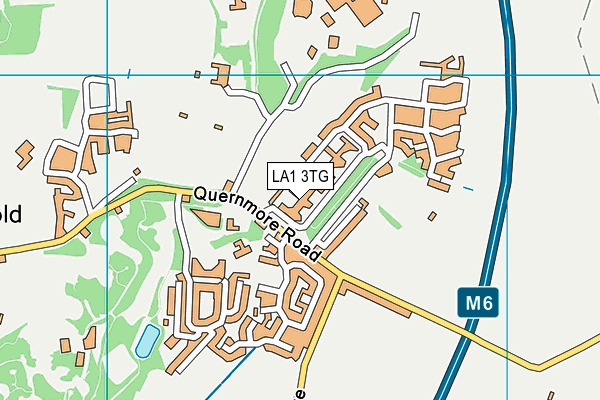 LA1 3TG map - OS VectorMap District (Ordnance Survey)