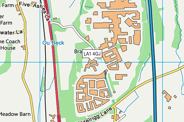 Sandpiper Health Club map (LA1 4GJ) - OS VectorMap District (Ordnance Survey)
