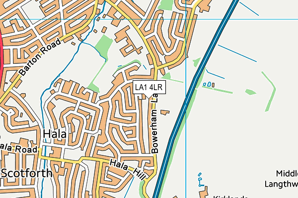LA1 4LR map - OS VectorMap District (Ordnance Survey)