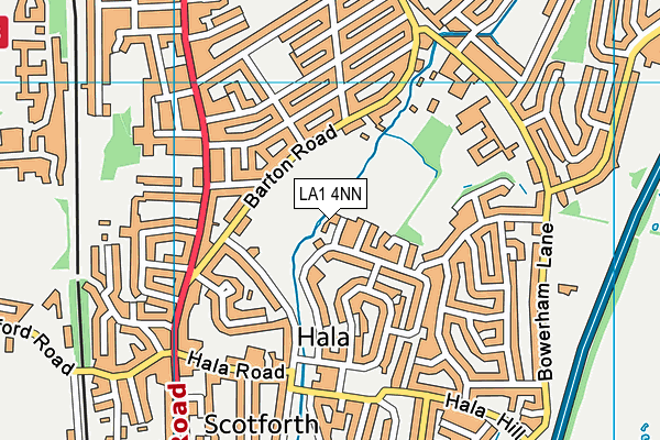 LA1 4NN map - OS VectorMap District (Ordnance Survey)
