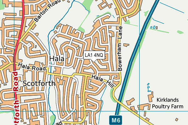 LA1 4NQ map - OS VectorMap District (Ordnance Survey)