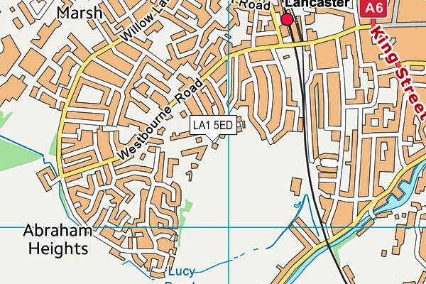 LA1 5ED map - OS VectorMap District (Ordnance Survey)