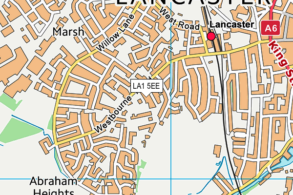 LA1 5EE map - OS VectorMap District (Ordnance Survey)