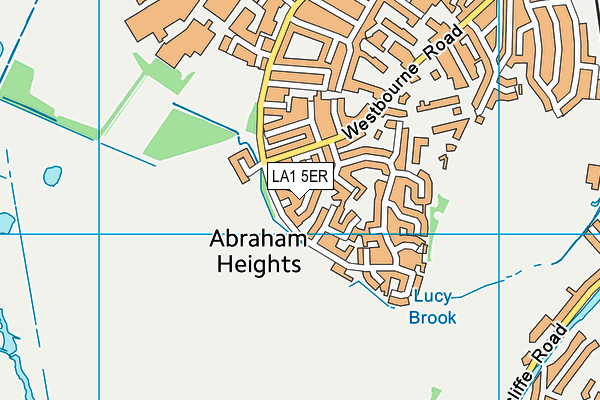 LA1 5ER map - OS VectorMap District (Ordnance Survey)