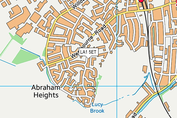 LA1 5ET map - OS VectorMap District (Ordnance Survey)