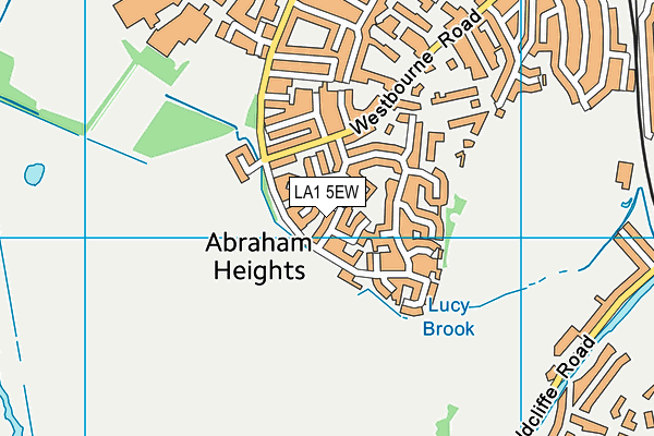 LA1 5EW map - OS VectorMap District (Ordnance Survey)