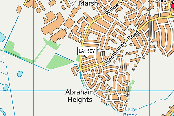 LA1 5EY map - OS VectorMap District (Ordnance Survey)
