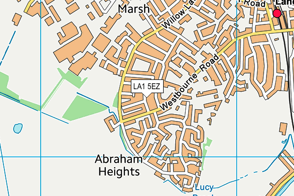 LA1 5EZ map - OS VectorMap District (Ordnance Survey)