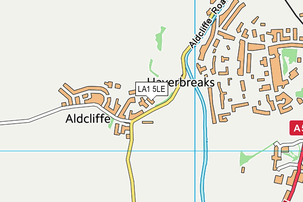 LA1 5LE map - OS VectorMap District (Ordnance Survey)