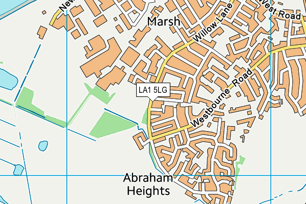 LA1 5LG map - OS VectorMap District (Ordnance Survey)
