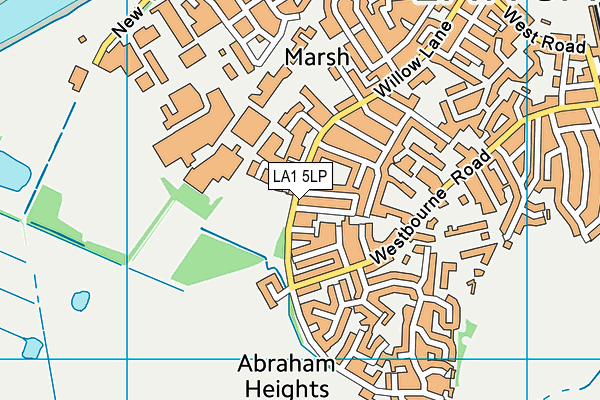 LA1 5LP map - OS VectorMap District (Ordnance Survey)