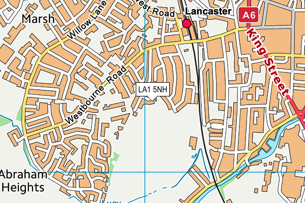 LA1 5NH map - OS VectorMap District (Ordnance Survey)