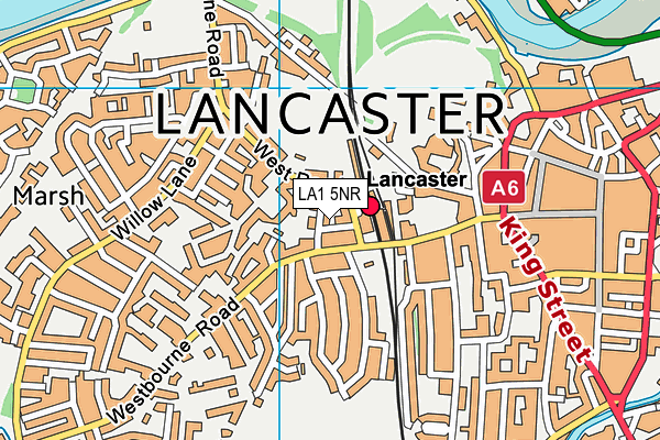 LA1 5NR map - OS VectorMap District (Ordnance Survey)