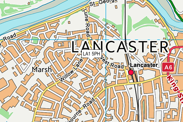 LA1 5PH map - OS VectorMap District (Ordnance Survey)