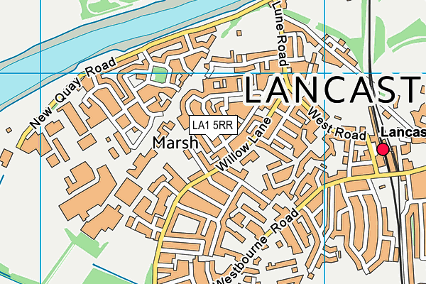 LA1 5RR map - OS VectorMap District (Ordnance Survey)