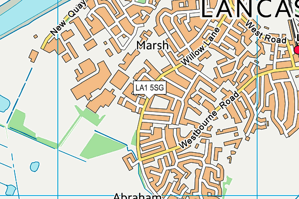 LA1 5SG map - OS VectorMap District (Ordnance Survey)