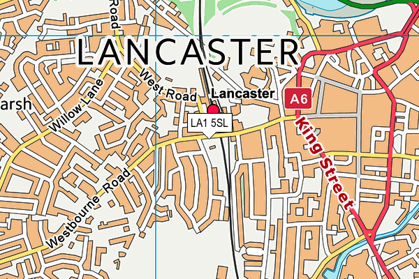 LA1 5SL map - OS VectorMap District (Ordnance Survey)