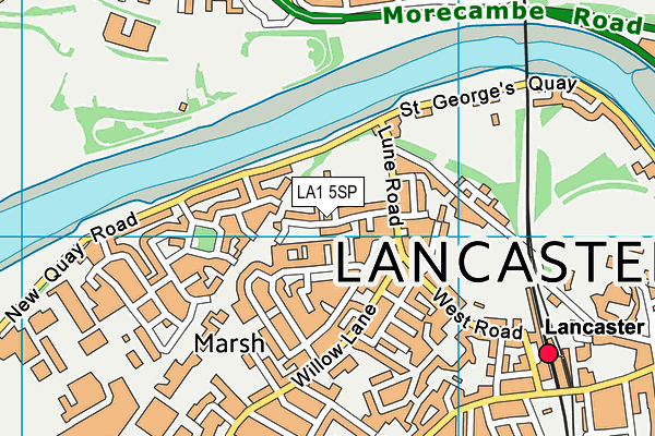 LA1 5SP map - OS VectorMap District (Ordnance Survey)