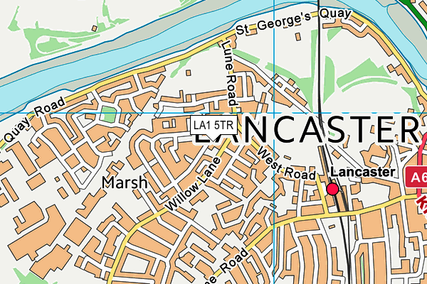 LA1 5TR map - OS VectorMap District (Ordnance Survey)