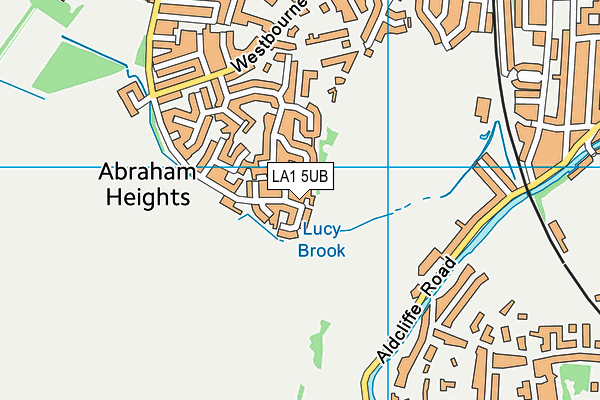 LA1 5UB map - OS VectorMap District (Ordnance Survey)
