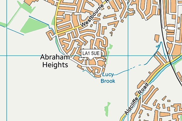 LA1 5UE map - OS VectorMap District (Ordnance Survey)