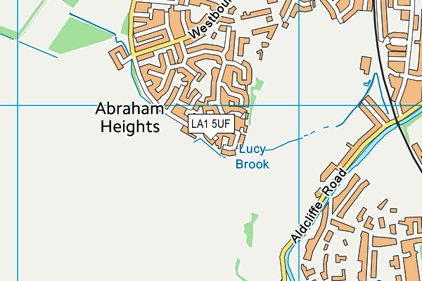 LA1 5UF map - OS VectorMap District (Ordnance Survey)